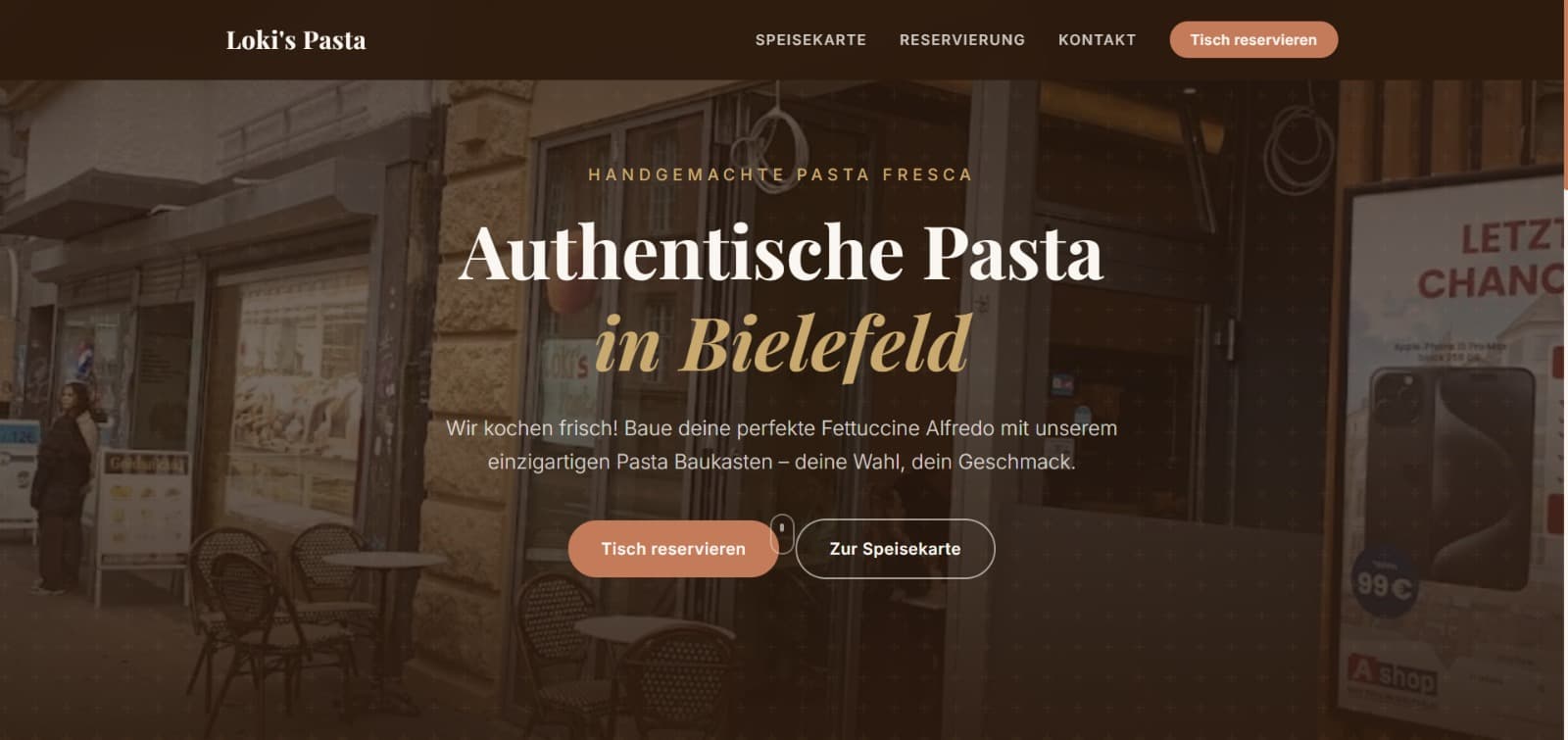 Loki's Pasta – Referenz Kundenpilot